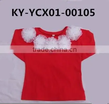 new winter basic design printed cotton tops apparel for kids