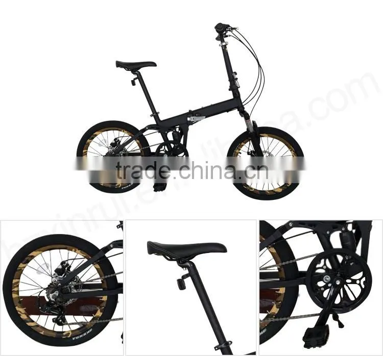 Alloy 6 speed alloy frame carbon folding bike