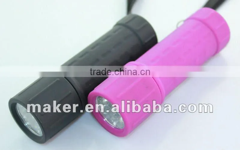 9 LED Plastic Flashlight