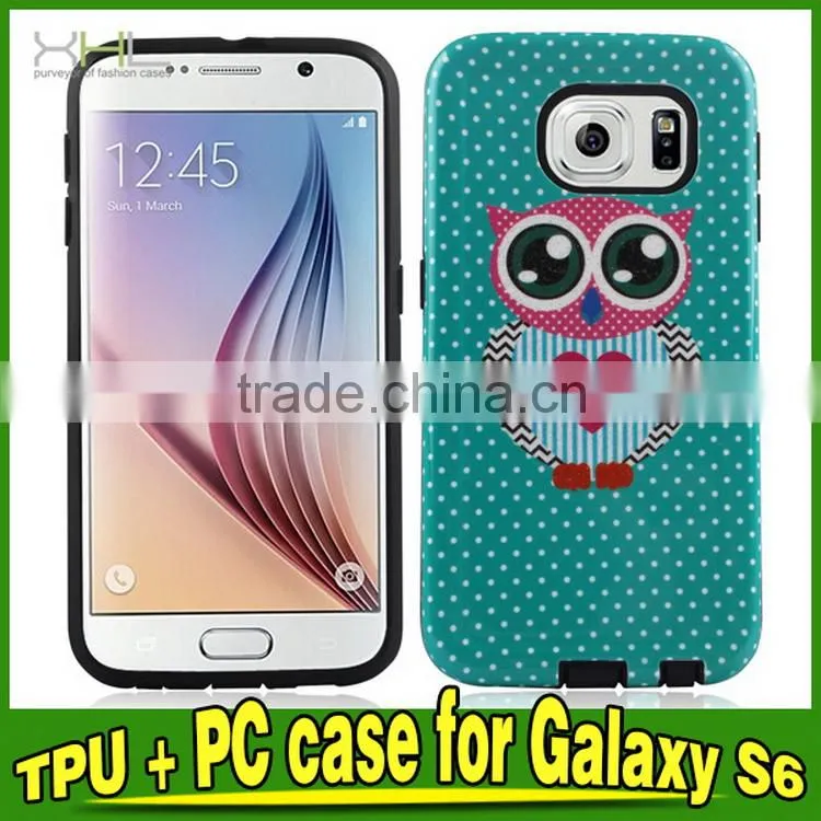 Excellent quality classical for samsung s6 tpu with pc phone case