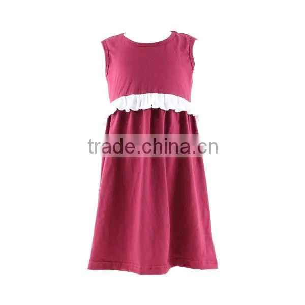 Bulk wholesale kids clothing baby girl dresses Children boutique clothing baby girls dress pure cotton dress