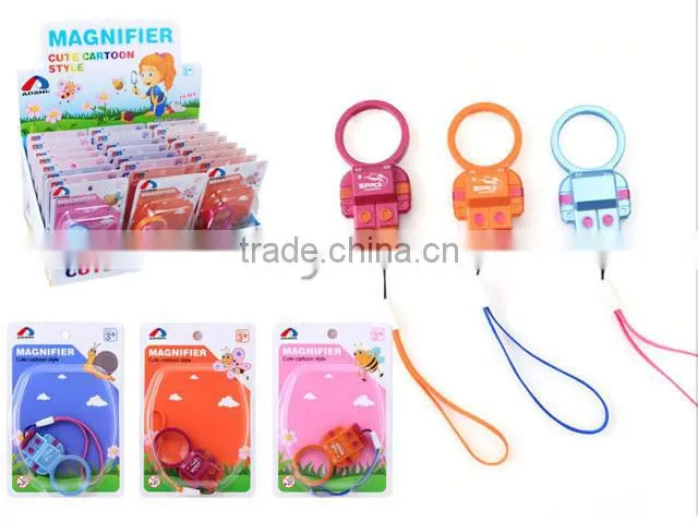 Robot plastic mini magnifying glass