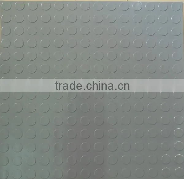 Cheap pvc coin anti fatigue outdoor gym mats