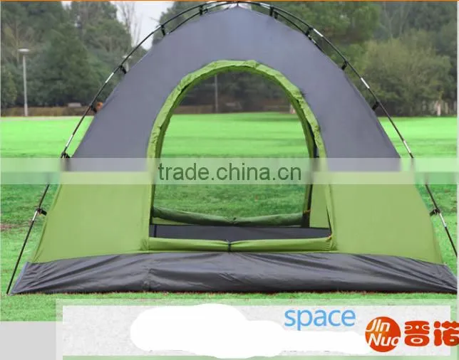 3 person Double door fiberglass pole camping/travelling tent