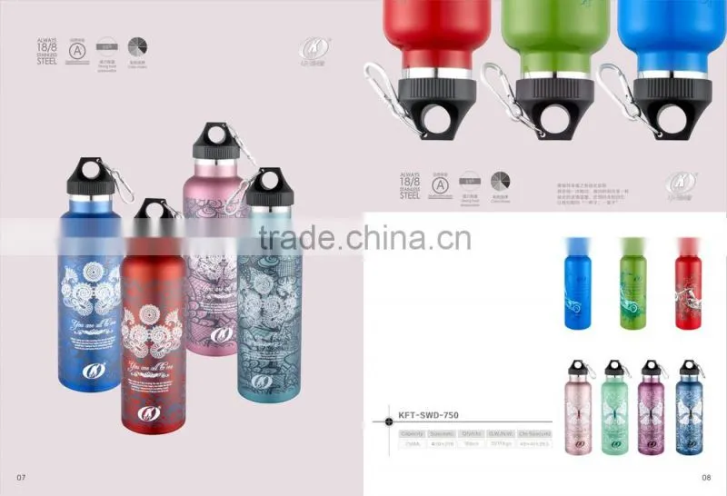 vaccum thermo flask with silk printing