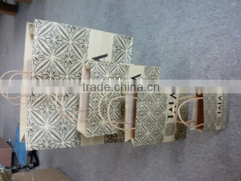 cheap recycle brown kraft paper bag for cloth,garments,apparel