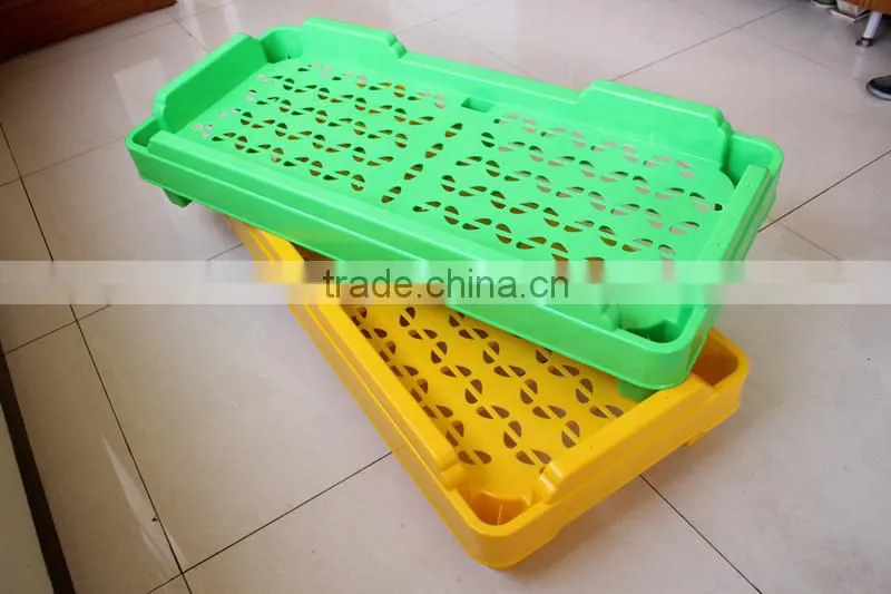 Children size stackable design nursery kids bed plastic daycare cheap cots for sale
