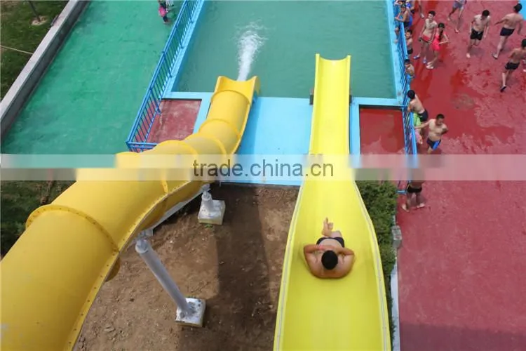 2015- 2016 Water Play Equipment Fiberglass Water Slide Tubes Fiberglass Pool Double Slides