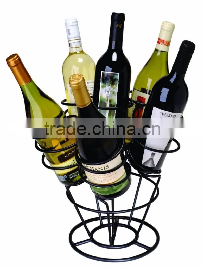 Icegreen Contemporary Wine Bottle Rack and Glass Holder