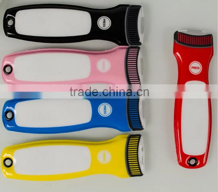 cheapest PVC flashlight torch with clients' logo
