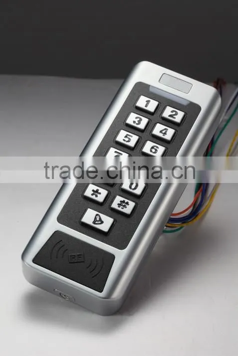 Waterproof Two doors standalone access control wiegand 125KHz/13.56MHz rfid reader