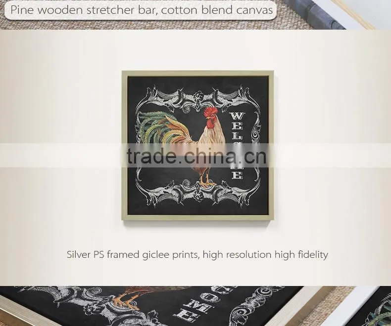 2016 glitter animal printing canvas,canvas printing for home decor