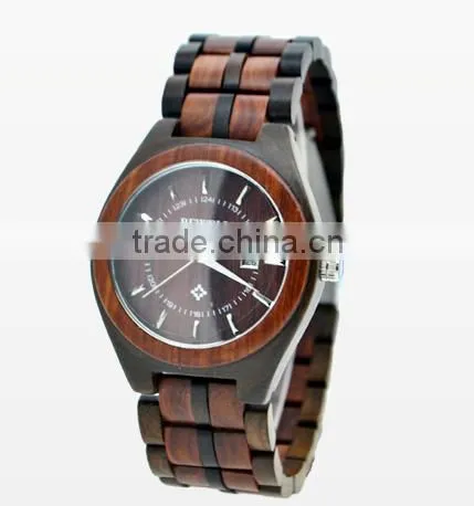 2016 newest design Wood watch custom logo bamboo wooden watch