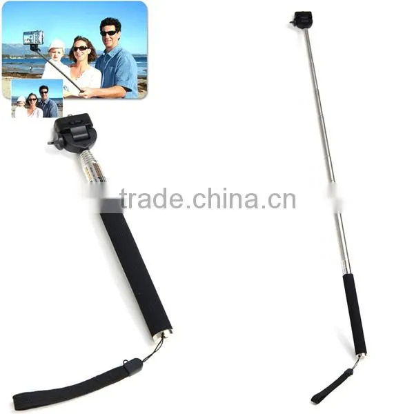 2 in 1 Combo Self-timer kit Wired Cable Camera Shutter plus Handheld Monopod with Holder for Android iphone Samsung HTC CL-57