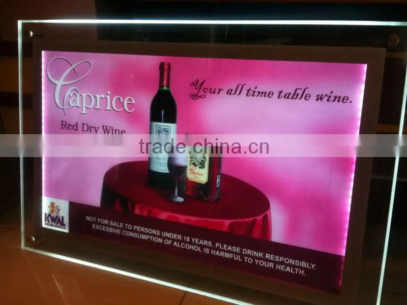 Illuminated Advertising slim LED Light Box