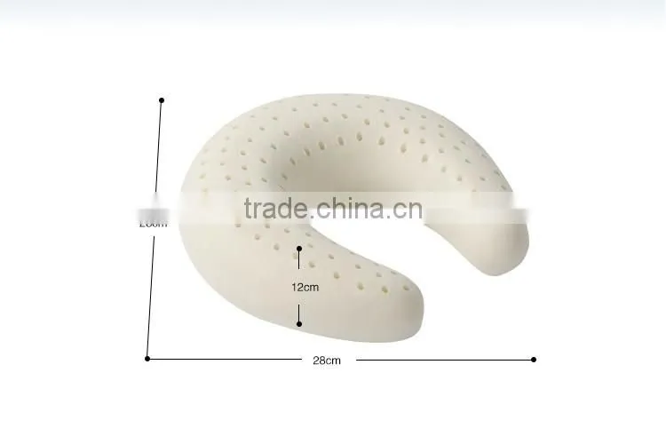 XD-KO006 70D natural latex massage pillow/j pillow travel pillow/mermaid pillow with size 28*28*12
