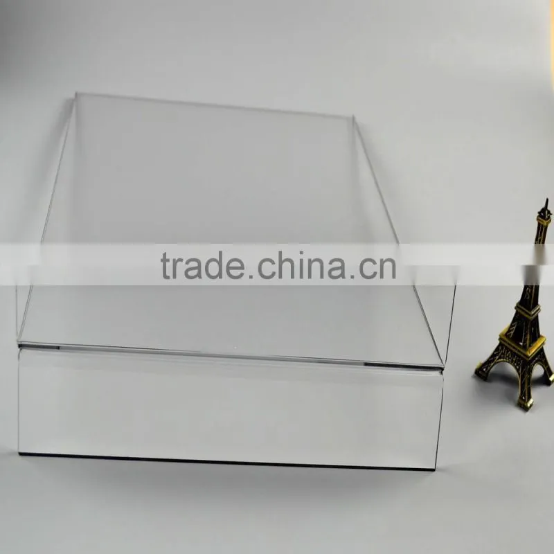fashion design black edge 8*11 acrylic sign holder