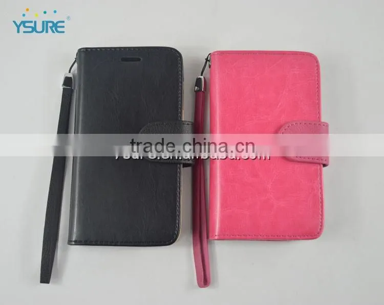 superior black leather wallet flip case for lg nexus 5