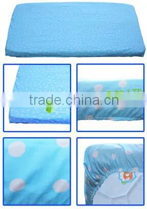 cartoon printing and soft baby crib sheet