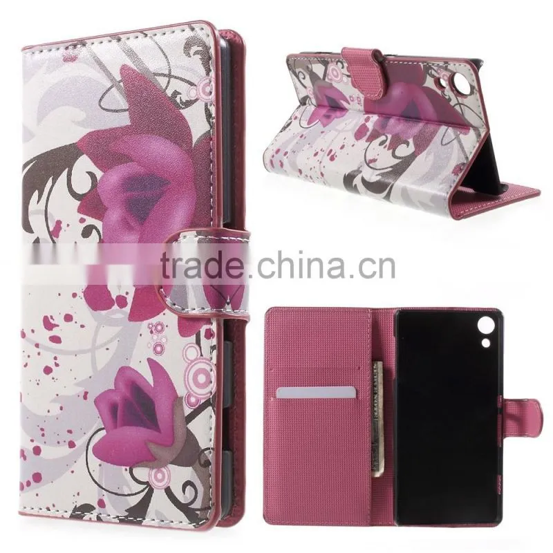 For Sony Phone Leather Case, for Sony Xperia Z4 Phone Leather Flip Cover