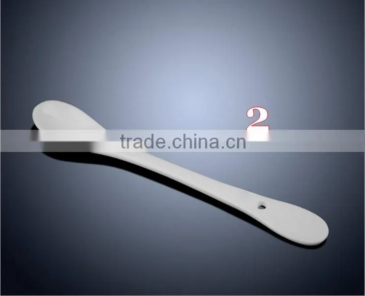 Whole Sale White Customer Design and Logo Print Ceramics Spoon