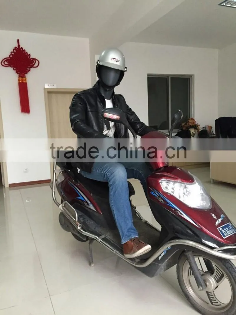 Hot sale adult age full body sitting style FRP display male mannequin for stocking