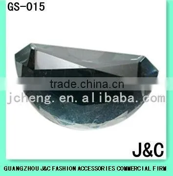 round fashion accessories decorative faced glass stone
