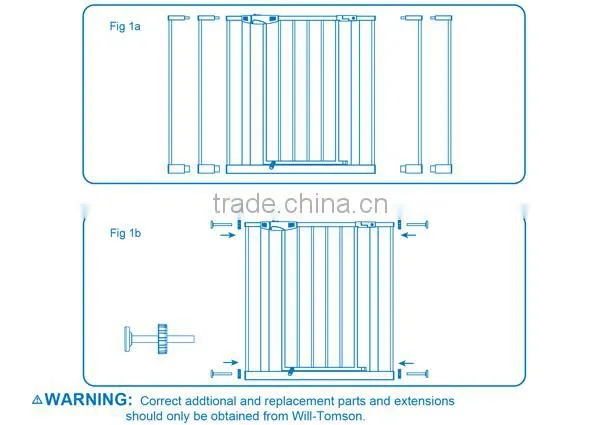 Europe standard Metal material safety gate for baby