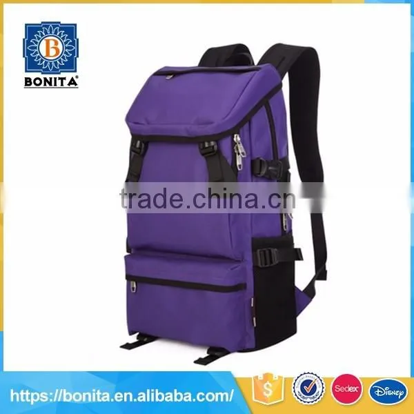 Large camping hiking travel purple 600d man backpack bag for outdoor