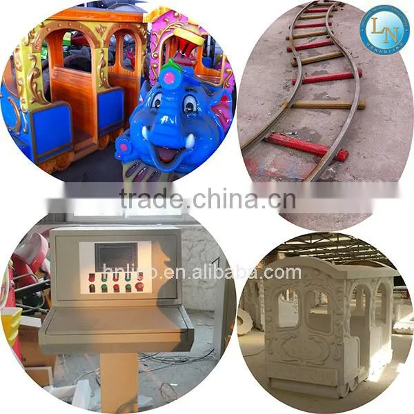 China electric train toy children train ride amusement park mini train rides elephant train ride for sale
