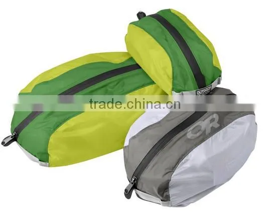 Waterproof fabric storage bag zipper closure for outdoor travel sacks
