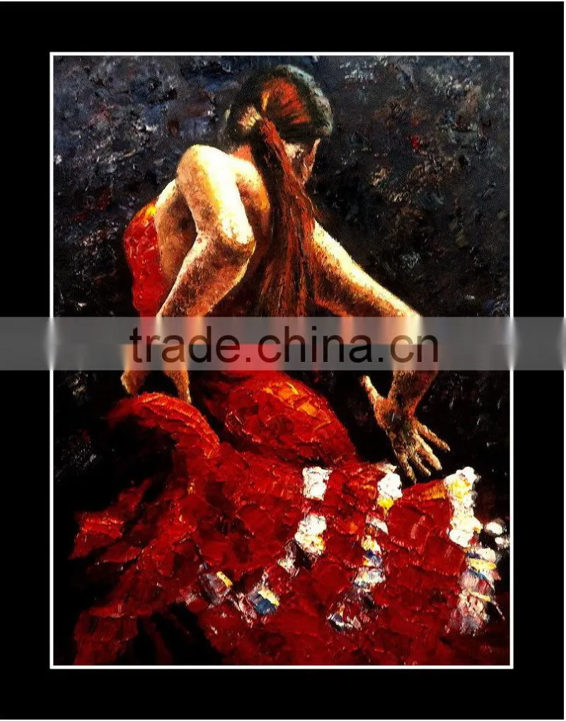 100% handmade high quality impressionist portrait painting dancers