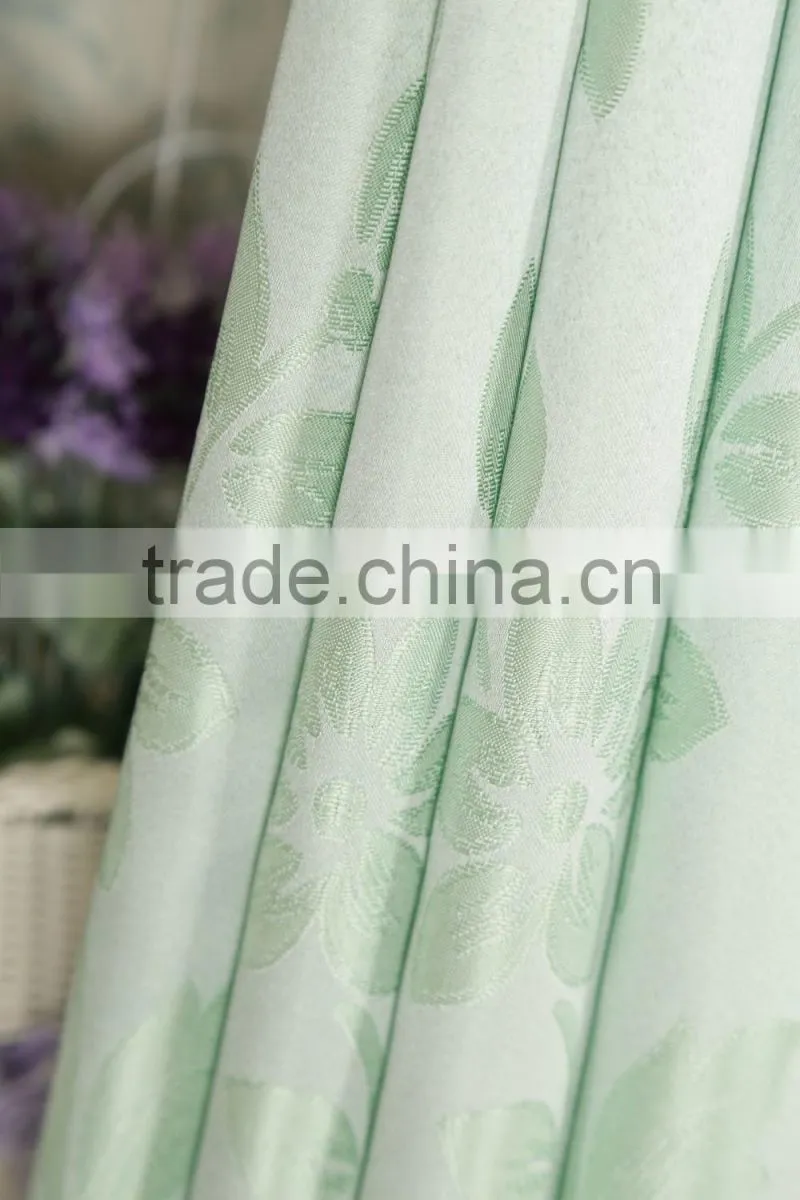 Jacquard Curtain Panel Grommet Drapery make of 100% polyester fabric