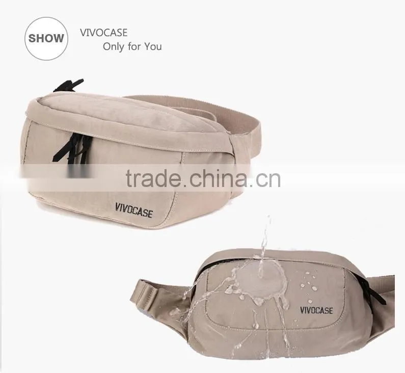 Wholesale big capacity three pockets multi-funtional sport waist bag