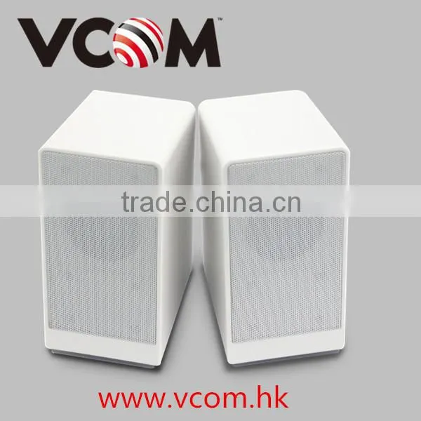 2014 New Product Rubber Loudspeaker White USB Speakers