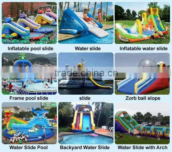 Popular sale inflatable floating water slide