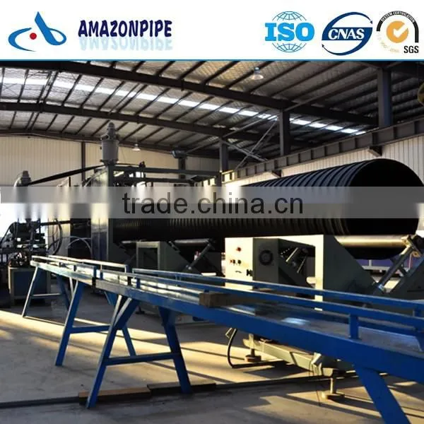 Hot-sale DN1200 PE Steel belt reinforced corrugated hdpe pipes