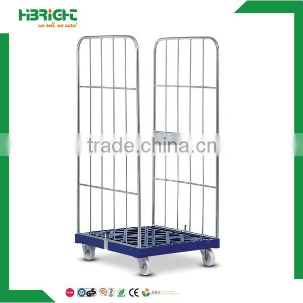 2 sides roll container with platic base