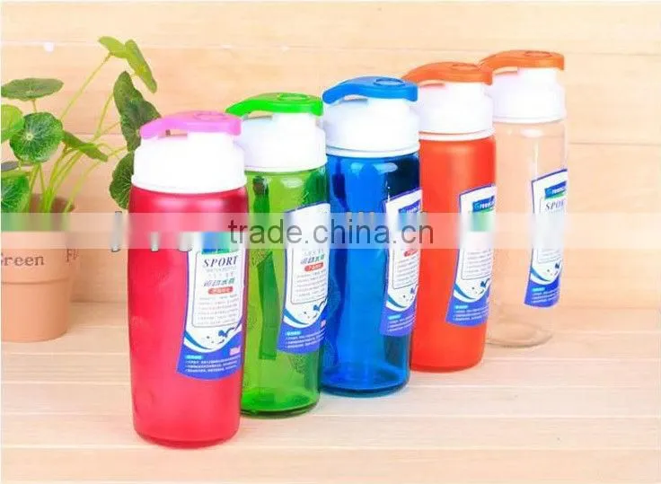500ml glass sport shaker bottle with plastic cover