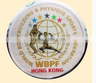 2016 hot selling custon made woven patch/woven badge for garment