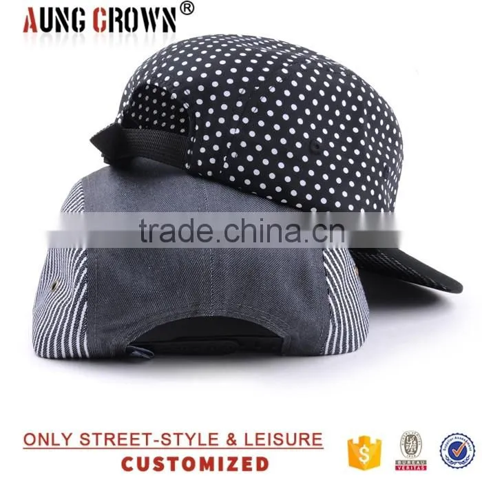 promotional custom print 5 panel caps