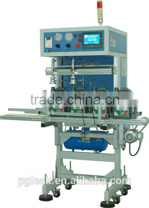 Lubricant botle precision leak tester