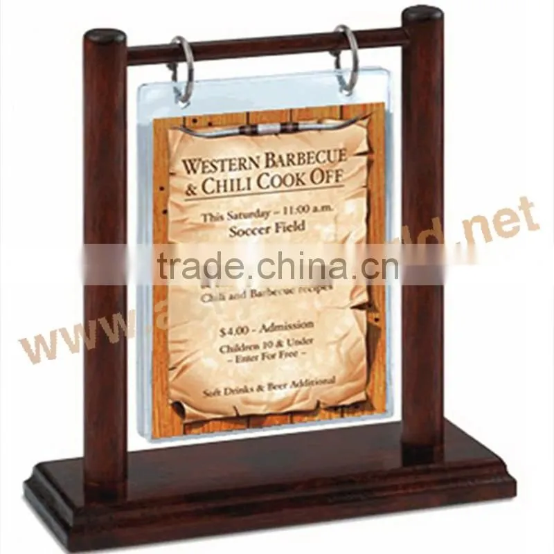wooden clipboard menu holders/wooden menu holder with chalkboard/chalkboard menu board