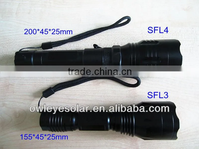 Strong light torch/ rechargeable LED flashlight/police led torch flashlight