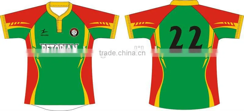 Sublimated Mens Sportswear Rugby Shirt Top Uniform Jerseys Wear Clothing