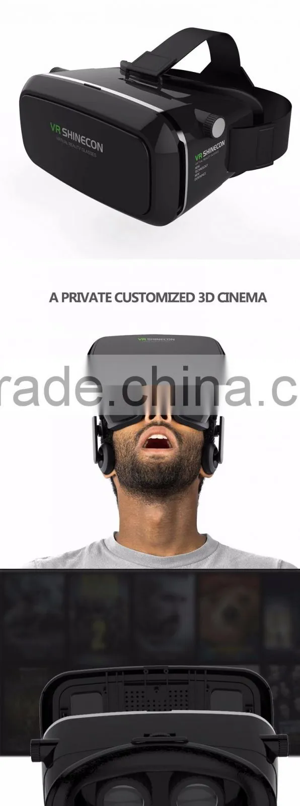 shenzhen 3d vr box 2 controller vrarle virtual reality glasses 3d vr