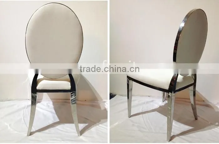 newest modern stainless dining table and chair