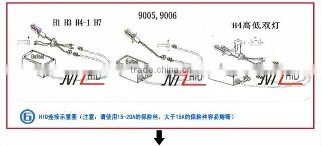 AC55W, 12V,hid xenon kit/car hid kit/xenon kit.HEADLIGHT