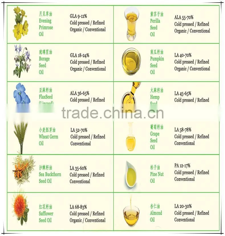 100% Pure Borage Seed Oil for healthcare