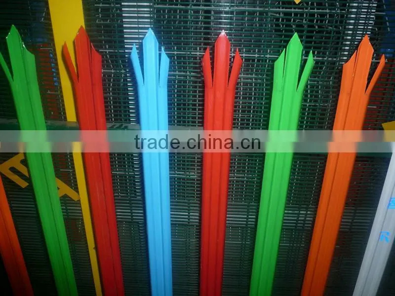 high security galvanized and pvc coated steel palisade fencing